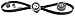 ACDelco Professional TCK342 Timing Belt Kit with Tensioner and 3 Idler Pulleys