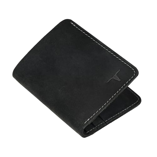 Image of URBAN FOREST Joe Vintage Black Leather Wallet for Men