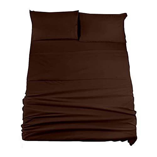 Image of Flat Bedsheet with 2 Pillow Cover - Microfiber Bedsheet /Bedsheets /Bed Sheet