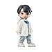 niannyyhouse OB11 Doll Clothes, 1/12 Scale Sweater White Shirt Jeans, Action Figure Outfit (White)
