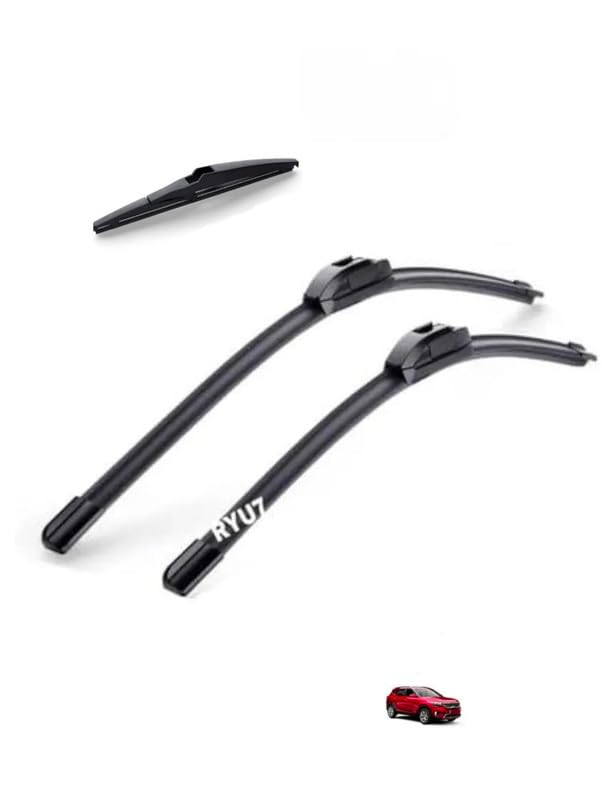 Front Windshield Wiper Blades and Rear Wiper Blade Compatible with Kia Seltos (24"18"12"Front Rear Wiper Blade Set)-image-5