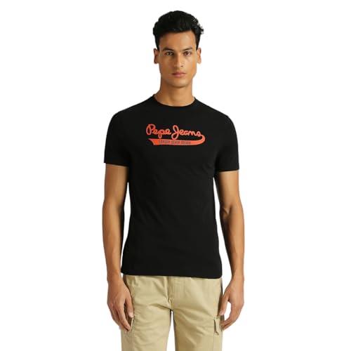 Image of Pepe Jeans Men T-Shirt|Cotton|Slim Fit