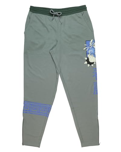 Seven Times Six Street Fighter Pajamas Mens Chun-Li Design Adult Lounge Jogger Pants (X-Large)