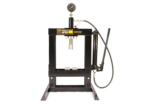 WIMMER Werkstattpresse mit eingebaute Handpumpe und mit Manometer 10 T (SP10)