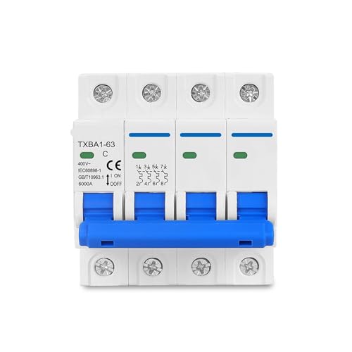 Disjoncteur 4P 50A courbe C évite la surcharge de votre circuit