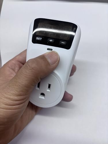 Image of Smart Surge Protector Voltage Stabilizer Fireproof Wall Mount Surge Protector Outlet for Refrigerator, TV & Heavy-Duty Appliances w /Real-Time Monitoring & Custom Voltage 80V-140V (Standard HLP02)