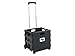 The Workplace Depot Folding Box Trolley – Lightweight Collapsible Plastic Cart with Rubber Wheels – Portable Storage Crate for Office, Home, Travel – 25kg Capacity – Easy Fold Design