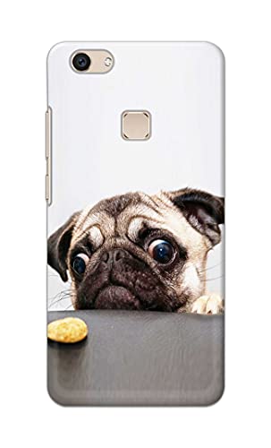 Image of PRINTFIDAA� Printed Hard Back Cover Case for Vivo V7+ | Vivo V7 Plus | Vivo Z10 Back Cover (Pug Dog) -2808