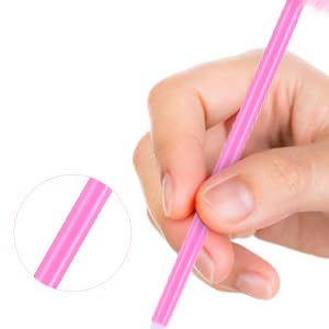 Sibba Pom Pom Pens 5 Pcs Needle Gel Ink Pens Pink Fuzzy Pens Fluffy Ballpoint Pen Cute Writing — view 7