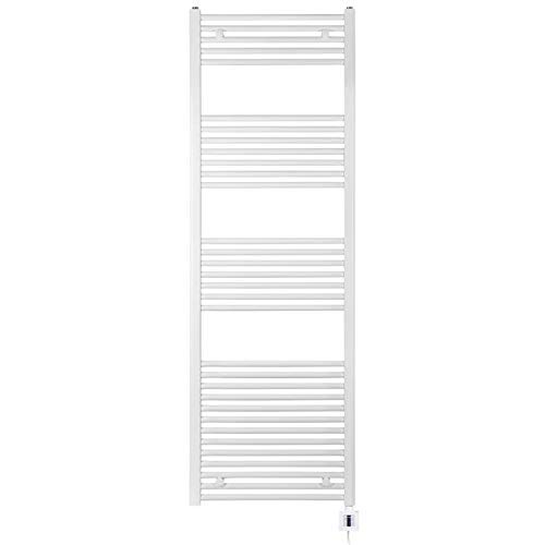 Preisvergleich Produktbild anapont Badheizkörper elektrisch, Weiss, gerade, 1775h x 775b mit Raumtemperaturregelung, Handtuchheizkörper, Elektrobadheizkörper