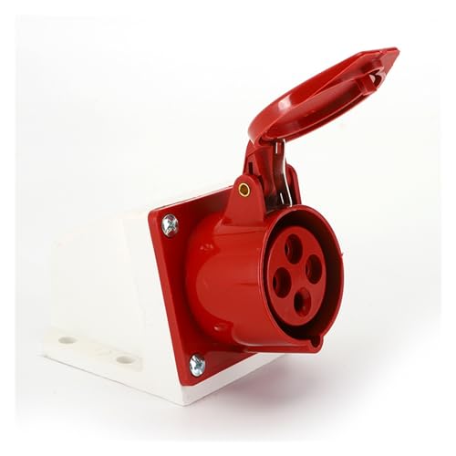 Enchufe trifásico de superficie LX-114 de 16A para aviación e industria con cuatro cables 4