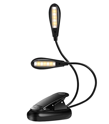 Akozon - Lampada da lettura a LED, 14 LED, USB