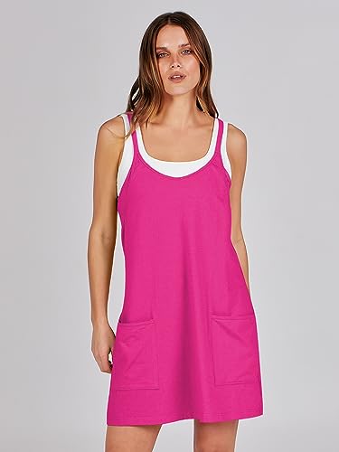 Image of ANRABESS Women Athletic Dress Summer Tennis Workout Active Sports Mini Romper Dress Built in Shorts Travel Vacation Clothes