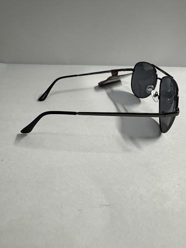 Panama Jack Classic Aviator Sunglasses, Gun Metal Frame, Dark Gray Lenses Polarized - COM.3