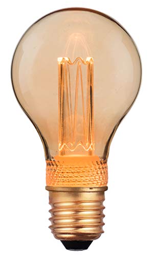greenandco® Vintage Design LED Birne im Retro Stil zur Stimmungsbeleuchtung E27 A60 Edison Glühbirne, 2W 65lm 1800K… – Bild 3