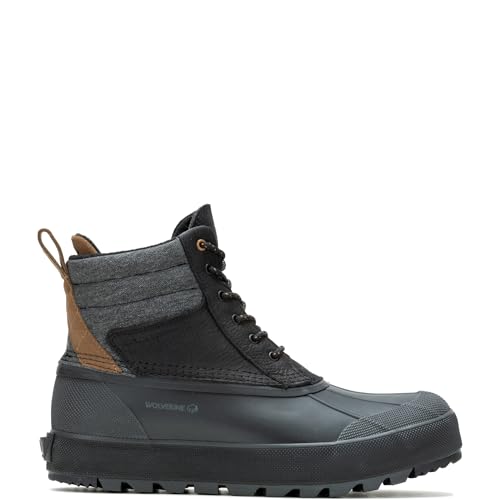 Wolverine Men's Torrent Trek Waterproof Insulated Mid Snow Boot, Black, 10.5