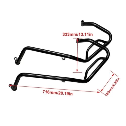 Barre sécurité moto XADV 750 antichoc pour carénage - 4