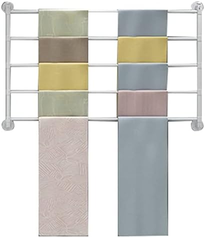 5-Tier Metal Scarf & Belt Display Rack - Stylish Shawl Organizer for Hijabs, Scarves, Belts - Space-Saving Storage Solution for Home & Retail (90x60cm)