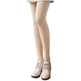 fartey Fleece Lined Leggings Women Fake Translucent Thick Sheer Winter Tights High Waist Thermal Warm Pantyhose Underwear