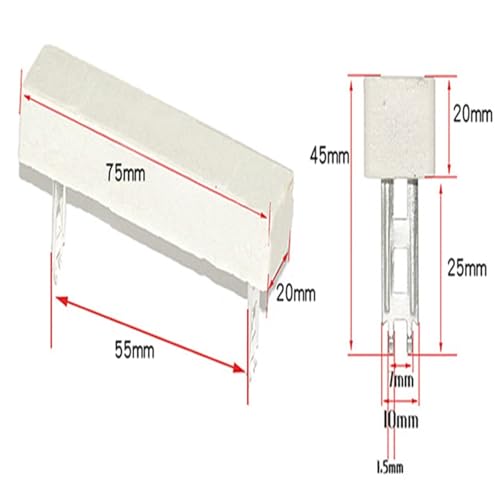 Résistance de puissance ciment 30W 3 Ohm pour montages électroniques - 6