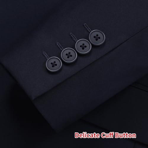 P&L Men's Premium Classic Fit Suit Separates Regular and Big & Tall Dress Pants and Jacket Navy
