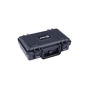 Lykus HC-2710 waterdichte koffer met schuim, binnenmaat 10,6×6,3×3,1 inch, geschikt voor pistool, kleine elektronica en meer