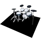 EYKWKB 230 x 200 cm Tapis Batterie électronique | Tapis Tambour Insonorisée | Tapis Anti Vibration pour Kits de Batterie Grosse Caisse | Tapis d'instrument de Musique | Tapis de ménage Anti-dérapants
