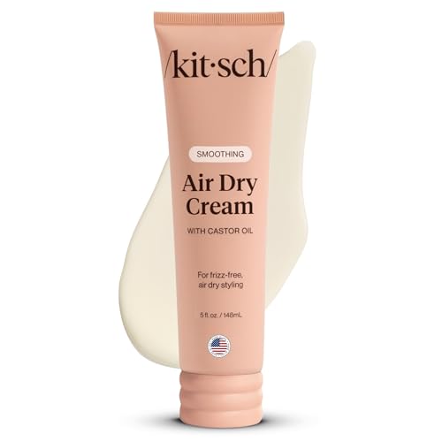 Kitsch Smoothing Air Dry Cream for Hair – Frizz Control Hair Care...