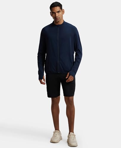 Image of Jockey SP17 Men's Soft Touch Microfiber Elastane Stretch Thumbhole Jacket with Stay Dry Treatment