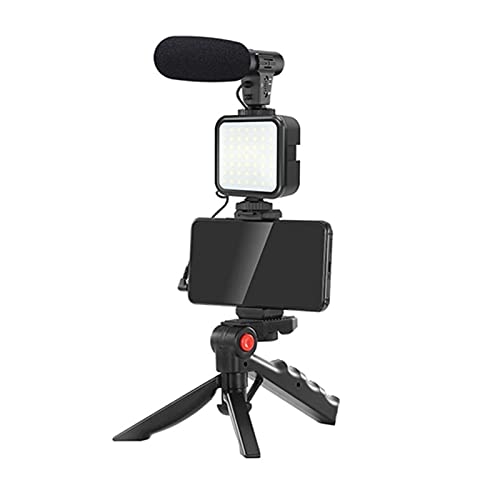 Kit vlogging con control remoto Jumpflash luz LED y micrófono integrado para vídeo estable