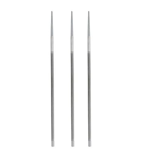 3pcs tondo in acciaio ad alto tenore di carbonio affilatura motosega sega lima a catena temperamatite for lavorazione del legno motosega file 4.5/5.0mm utensili manuali(Color:3pcs 5.0mm)