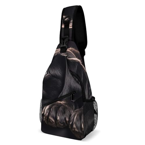 Bright Flowers Sling Bag for Men Women - Adjustable Crossbody Chest Backpack, 15