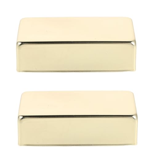 JOINPAYA エレキギター用メタルピックアップカバーケース フルエンクロージャ ハムバッカープロテクター ピックアップハウジングシェルフレーム ギター蓋交換用 2個