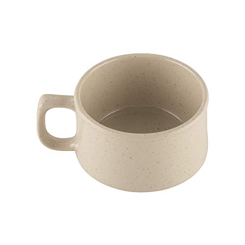 GET BF-080-S Melamine Shatter-Resistant Mug/Coffee Cup, 11 Ounce, Sandstone (Set of 12)