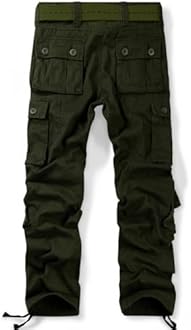 Ochenta Men's Multi Pockets Military Cargo Pants