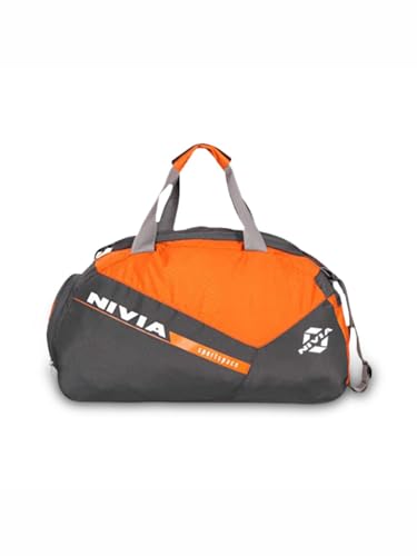 Image of NIVIA Sportspace 2.0 Polyester Gym Bag, Unisex Gym Bags, Adjustable Shoulder Bag for Men, Duffle Gym Bags for Men, Sports Kit, Duffle Bags Travel,Capacity-18 litres