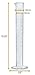 EISCO Graduated Cylinder, 250mL - Class B Tolerance - Octagonal Base - TPX Plastic - Industrial Quality, Autoclavable
