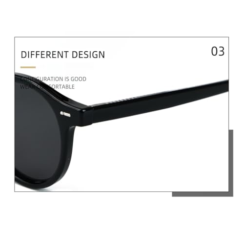 Lunettes de soleil rondes TR90 légères pour éviter la fatigue - 4