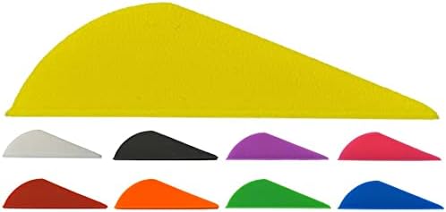 Sierra Archery – Arrow Vanes 2.0” | 50 Pack or 100 Pack | Multiple Colors Available | High Profile Design | Fletches for Hunting, 3D, Target Archery or Crossbows