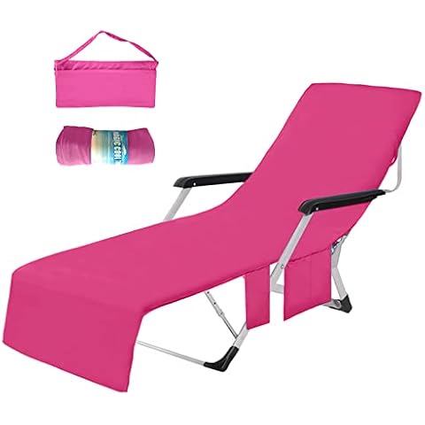 XXL Mikrofaser Schonbezug für Gartenliege Strandhandtuch Liegenbezug Strandtuch 75 * 210CM Cover