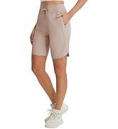 baleaf Women's 9" Bermuda Knee Length Athletic Running Long Shorts with Pockets Quick Dry Shorts ...