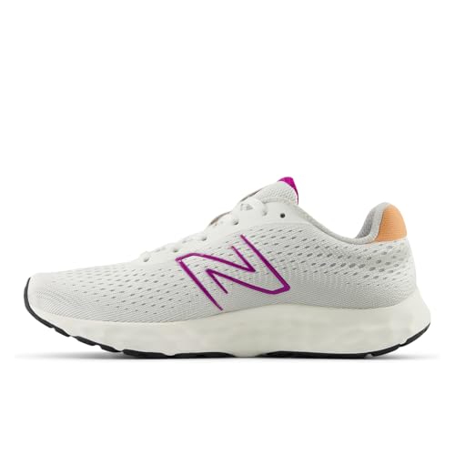 New Balance Women's 520 V8 Running Shoe, Grey Matter/Purple Fuchsia/Copper, 6 Wide