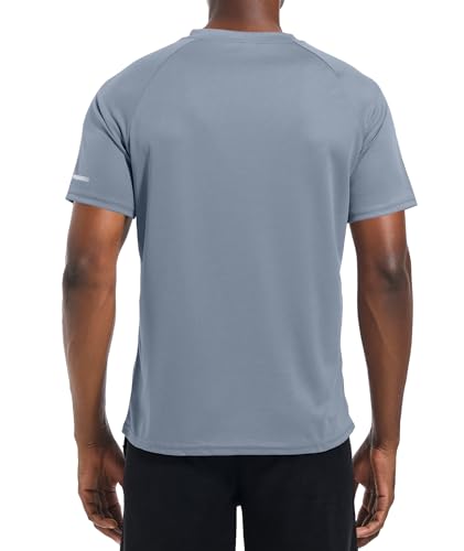Image of Men's Quick-Dry Sportswear T-Shirts,4 /6 Pack Breathable Moisture Wicking Gym Tops for Training & Workout,Short Sleeve Tees