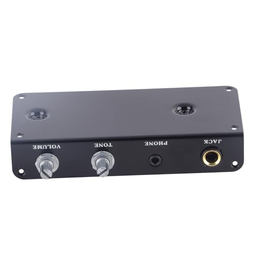 Ecualizador para guitarra silenciosa DIY, material metálico y plástico, control de tono y volumen, compatible como reemplazo para guitarra silenciosa miniatura 5