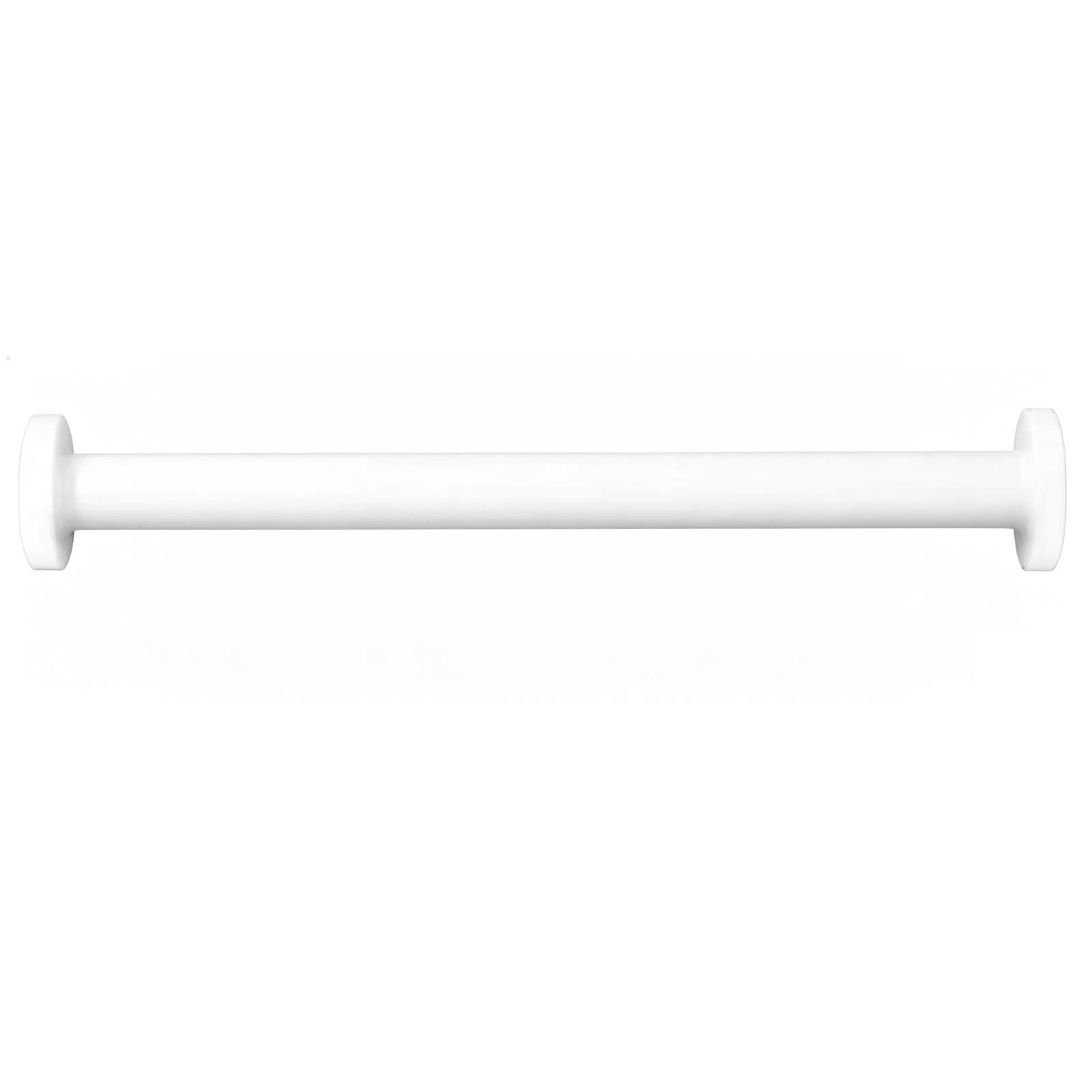 Shower Spring Tension Curtain Rod 22-102 inch, Aluminum Adjustable Curtain Rod No Drilling for Bathroom, Closet, Room Divider(White,90-160cm/35-63in)