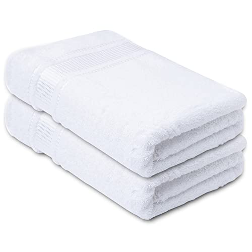 Melissa Linen, 2 Piece Hand Towel Set, 100% Turkish Cotton Face Hand Towels for Bathroom, 20 in x 35 in, Absorbent, Quick Dry, Durable and Soft, Spa and Hotel Quality, Bright White