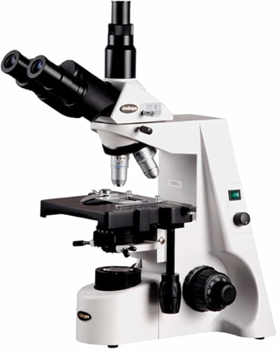 Image of AmScope T690C Trinocular Compound Microscope, 40X-2500X Magnification, WH10x and WH25x Super-Widefield Eyepieces, Infinity Objectives, Brightfield, Kohler Condenser, Double-Layer Mechanical Stage