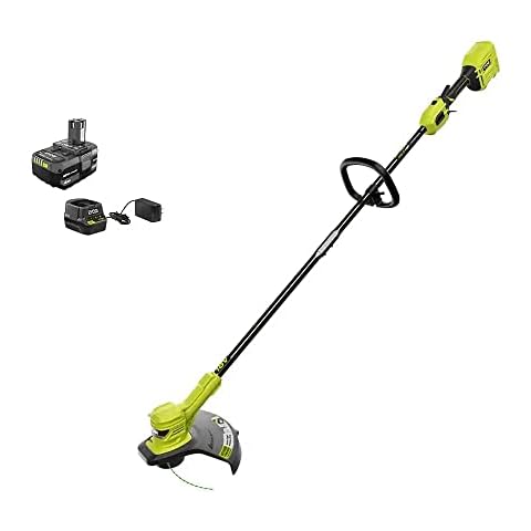 ONE+ HP 18V Brushless 13 in. Cordless Battery String Trimmer with 4.0 Ah Battery and Charger Cover