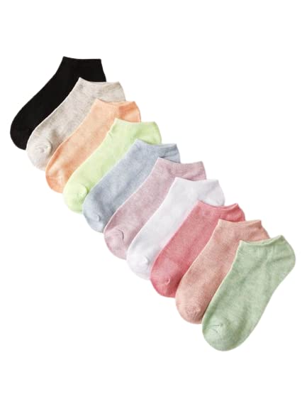 Premium Cotton Ankle length socks for women&Girls-Pack of 10 pairs-image-49