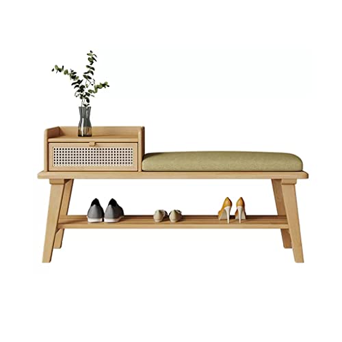 Tabouret à chaussures rembourré pour optimiser l'organisation de l'entrée - 2
